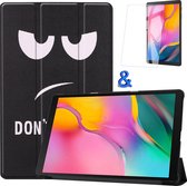Samsung Galaxy Tab A 10.1 2019 Hoes met Screenprotector - Don't touch me