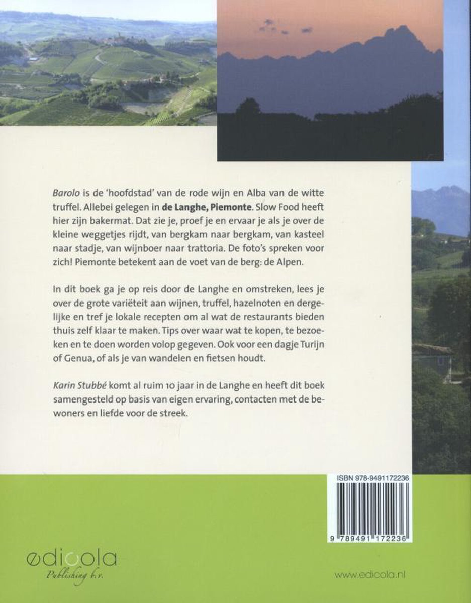 Genieten in de Piemonte - back cover