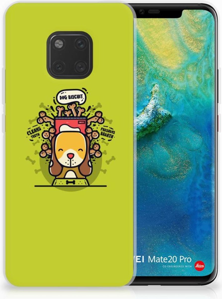 Huawei Mate 20 Pro Telefoonhoesje met Naam Doggy Biscuit