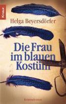 Die Frau im blauen Kostüm