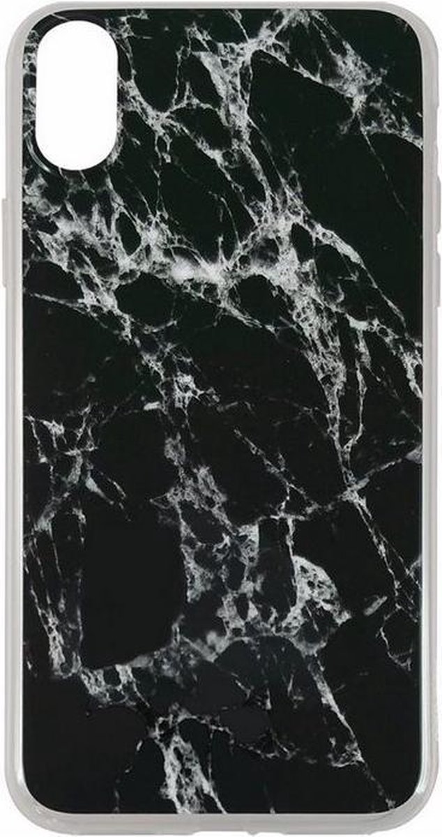 Uunique Street Marble TPU Case - Apple iPhone X (5,8'') - Zwart