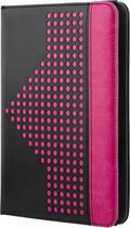 STREETZ TPF-1216 Universele Tablet Cover voor 7-8 ", Pashouders, Handvat, Zwart / Roze