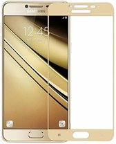 Galaxy J3 2017 full cover ultra clear HD clarity tempered glass Goud