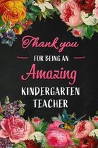 Thank you for being an Amazing Kindergarten Teacher