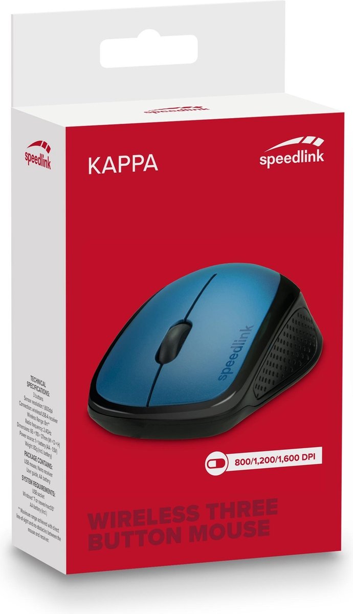 Speedlink KAPPA Wireless USB Mouse - Blauw van Merkloos	 — afbeelding 2