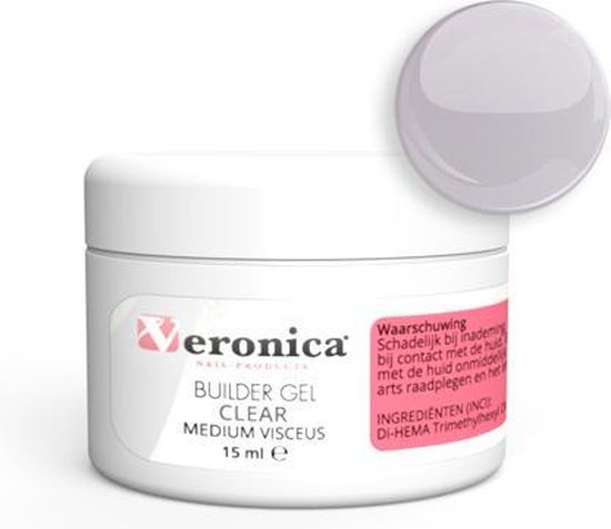 Genealogie kloon Vrijwel Veronica Nail Products UV builder gel CLEAR - 15 ml - Gel voor gelnagels |  bol.com