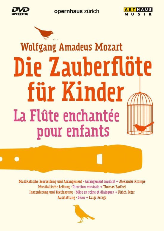 Cover van de film 'Wolfgang Amadeus Mozart - Die Zauberflöte Für Kinder'