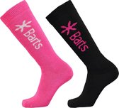 Barts Basic Skisock 2 Pack - Ski Sokken - Maat 35-38 - Black & Fuchsia