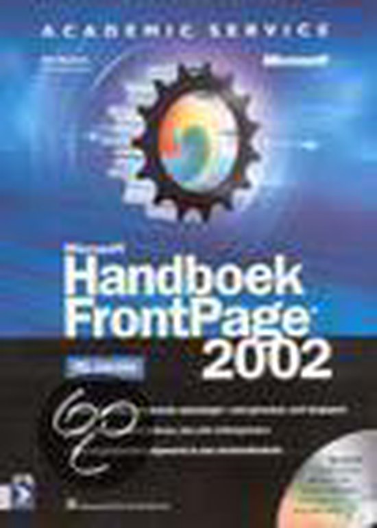 Cover van het boek 'Microsoft Handboek FrontPage 2002 + CD-ROM'