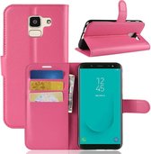 Book Case Hoesje Samsung Galaxy J6 (2018) - Roze