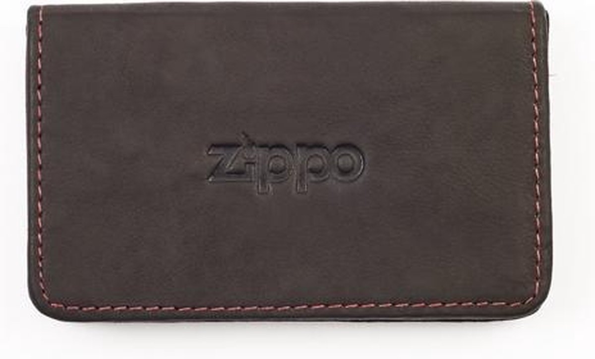 Lederen business kaarthouder Zippo - Mokka