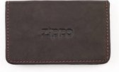 Porte-cartes de visite en cuir Zippo - Moka
