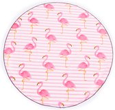 Roundie Gypsy Flamingo Pink Fringe Ø 175cm