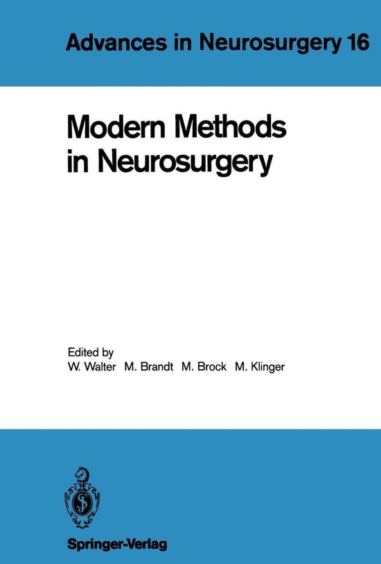 Medicine (R0) - Modern Methods in Neurosurgery - cover