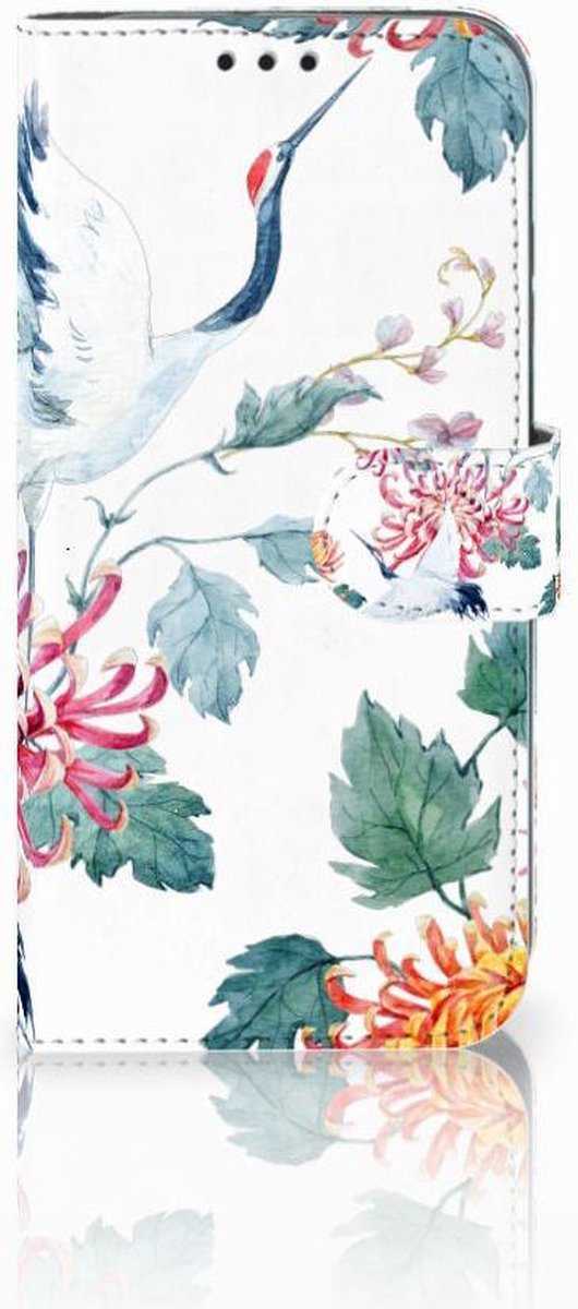 Honor 10 Lite Telefoonhoesje met Pasjes Bird Flowers