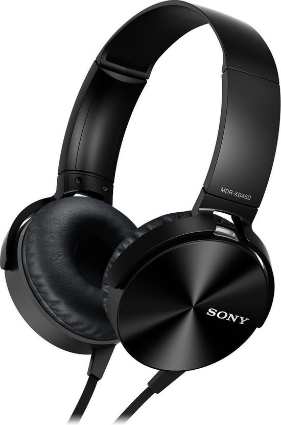 Sony MDR-XB450AP - eXtra Bass on-ear koptelefoon - Zwart