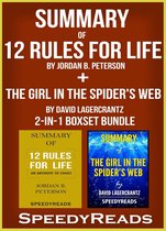 Omslag Summary of 12 Rules for Life: An Antidote to Chaos by Jordan B. Peterson + Summary of The Girl in the Spider's Web by David Lagercrantz 2-in-1 Boxset Bundle