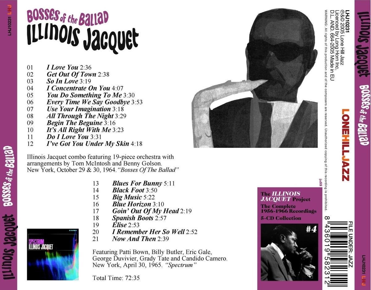 Bosses Of The Ballad, Illinois Jacquet CD (album) Muziek