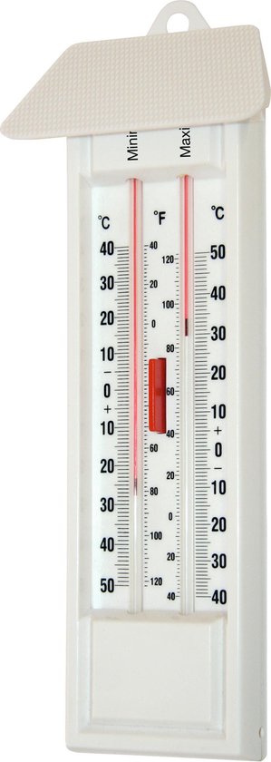 Charmant woede stopverf Maximum-minimum thermometer, kwikvrij | bol.com