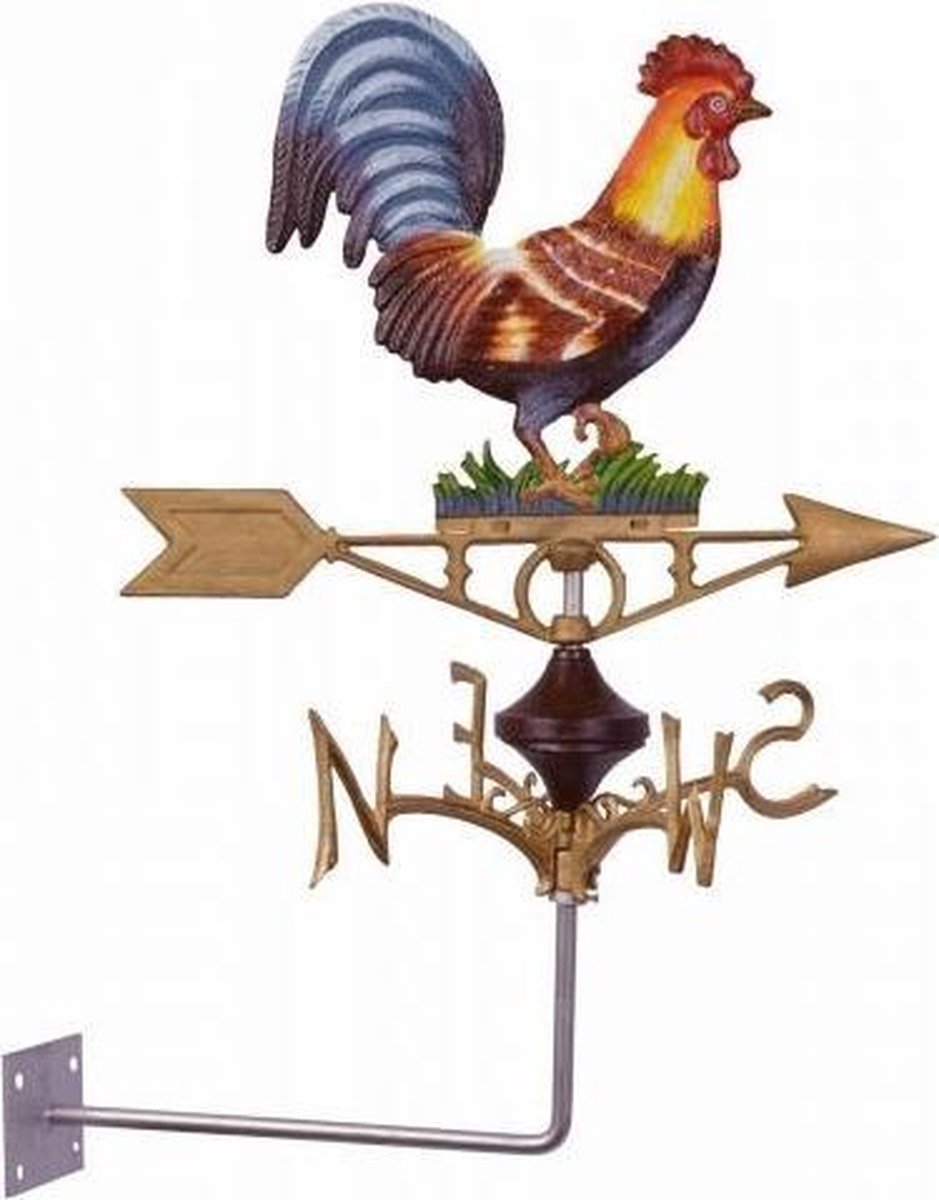 Windwijzer Draak Silhouet Windvaan Dak Installeer Zwart Metalen