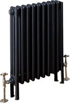 Design radiator verticaal 3 kolom staal mat antraciet 60x47,3cm 630 watt - Eastbrook Rivassa