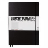 Leuchtturm1917 Notebook XL - Master Slim Checkered - Zwart