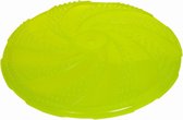 Nobby TPR frisbee 'Glow in the dark' - Geel - Ø 22,5 cm
