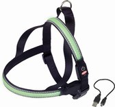 Nobby Lichtgevende Tuig - Hond - Groen - Buikband: 80 tot 100 cm - Borstband: 56 cm