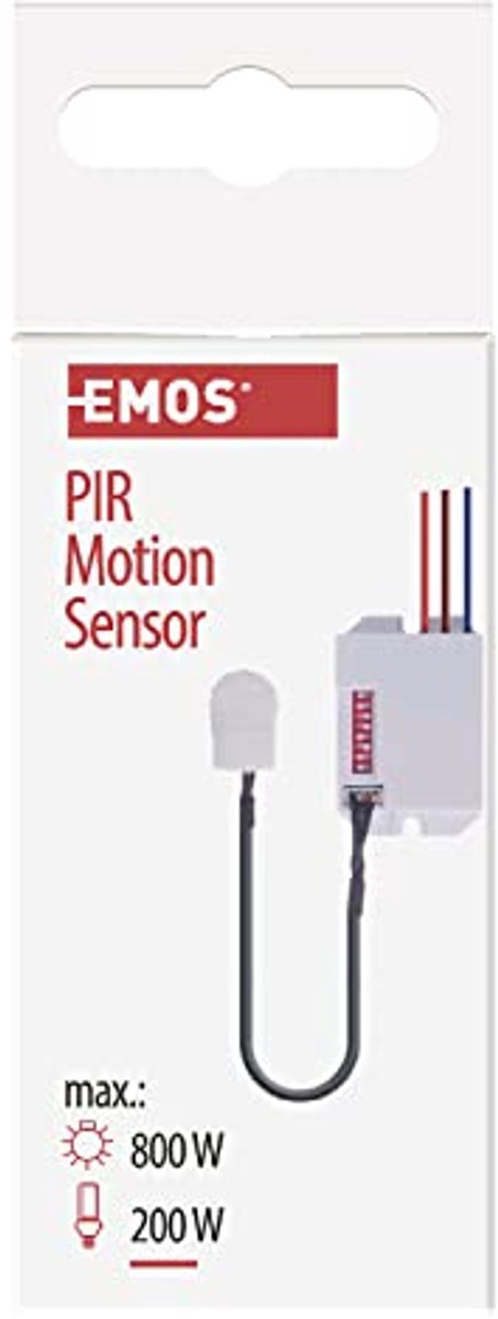 Bewegingsmelder met PIR-sensor 6m - Wit - Voor Verlichting en Alarmsystemen