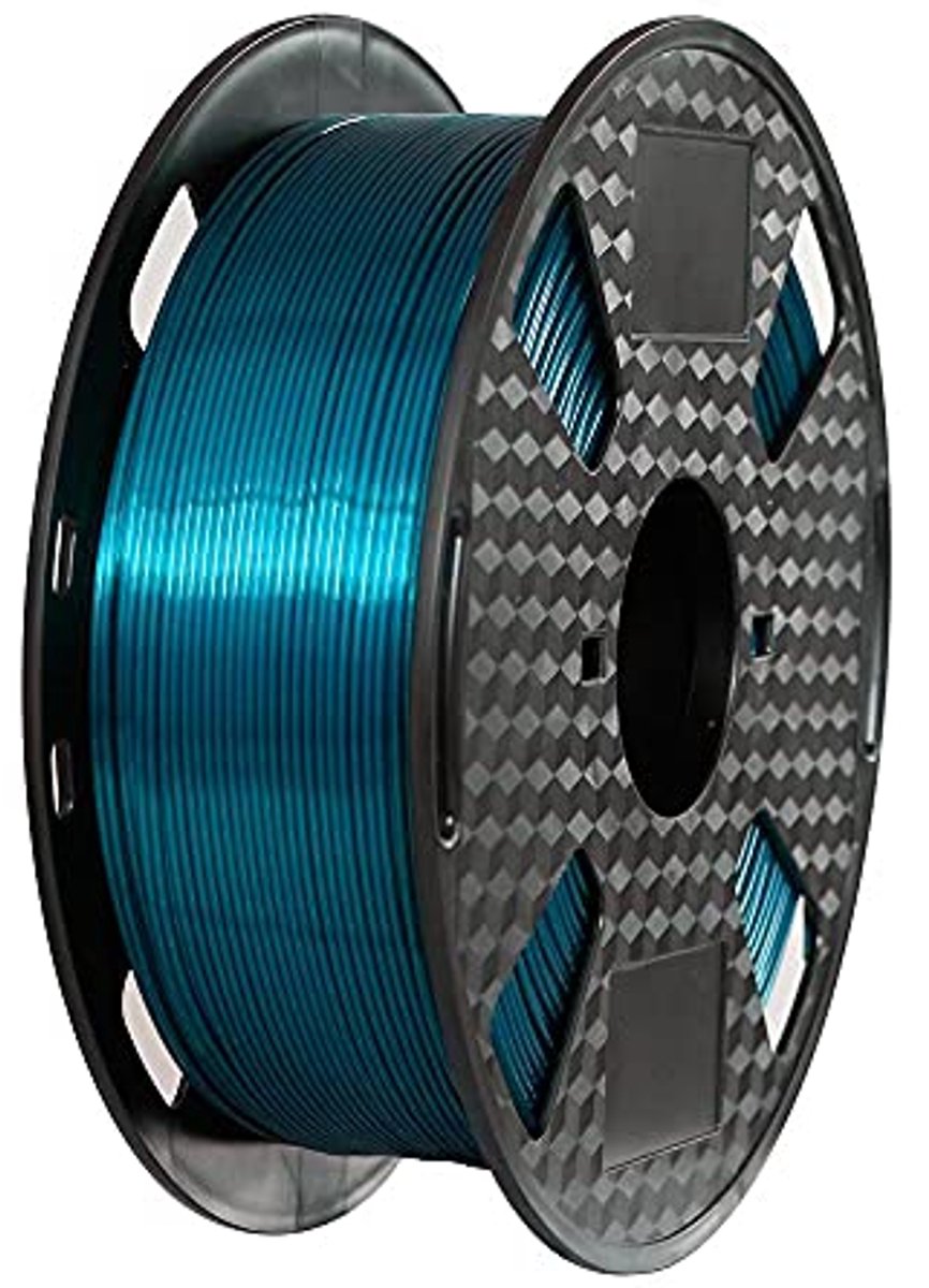 Teal Blauw Zijde PLA Filament 1.75 mm voor 3D Printen - 1KG Spoel