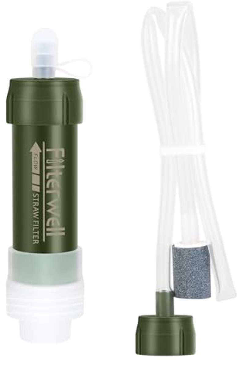 Lichtgewicht Waterfilter Fles voor Outdoor Activiteiten - Ideaal voor Survival en Camping