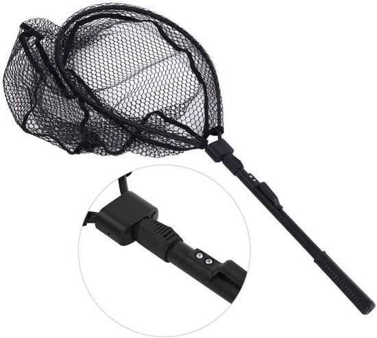 Floating Fishing Net - Aluminium Legering Hand Schepnet - Draagbaar Brailer Rubber Gecoat Landingnet - Handduiknet Vissen - Vissersgereedschap Voor Kayak - Steelhead - Zalm - Bootvissen - Drijvend Vissen van Merkloos — afbeelding 2