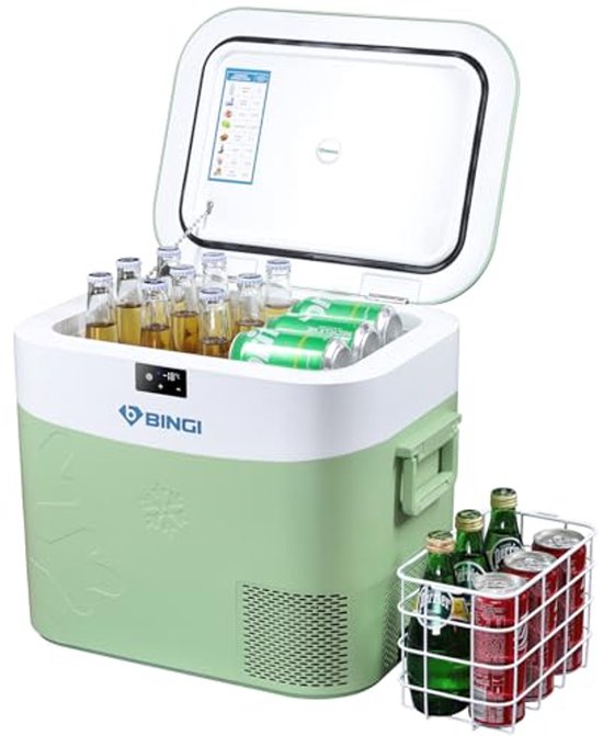 Mini-koelkast, draagbare USB-mini-koelkast, draagbare blikjes, bierkoeler, kleine drankkoelkast voor thuis, kantoor, camping en auto