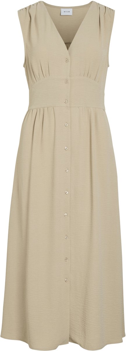 VILA - VISKOV S/L V-NECK MIDI DRESS/KA - Dames - Mini jurken