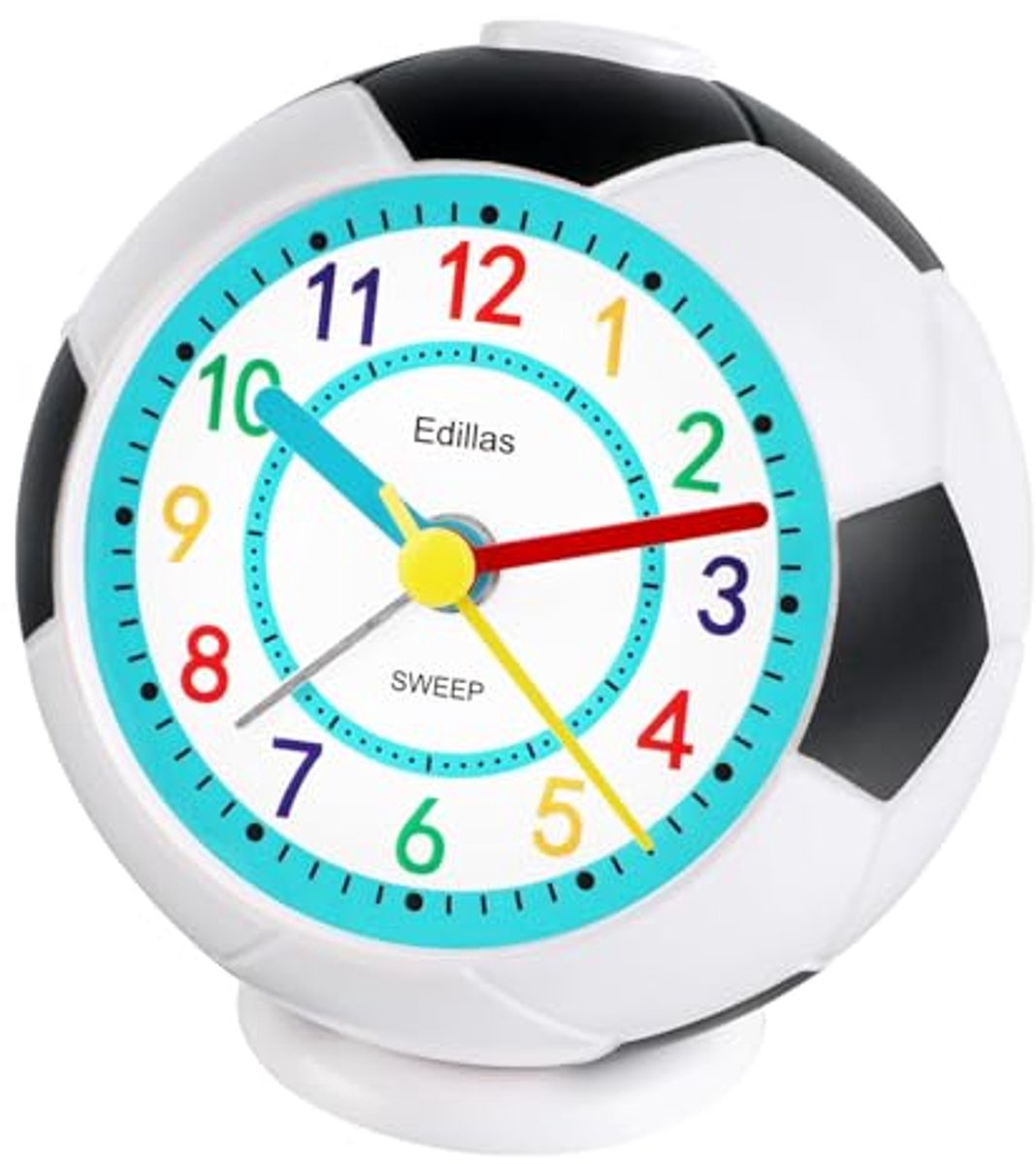 Kinderwekker Geruisloos met Voetbal Design - Sluimerfunctie en Nachtlamp