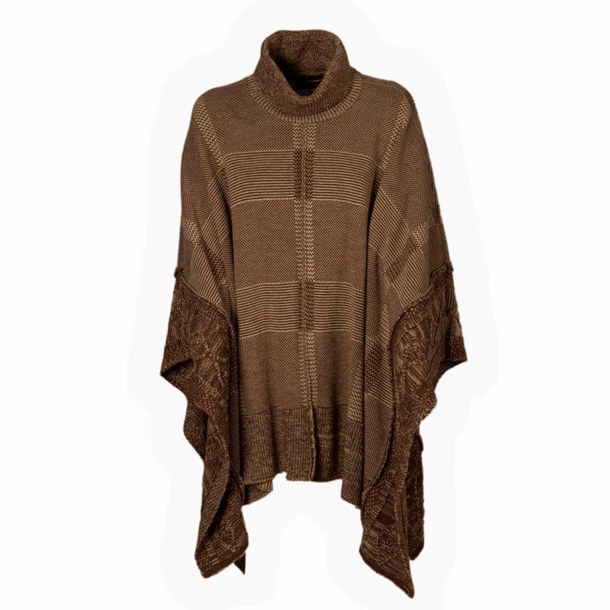 Pasion Morena Squares Regenjas Vrouw Bruin