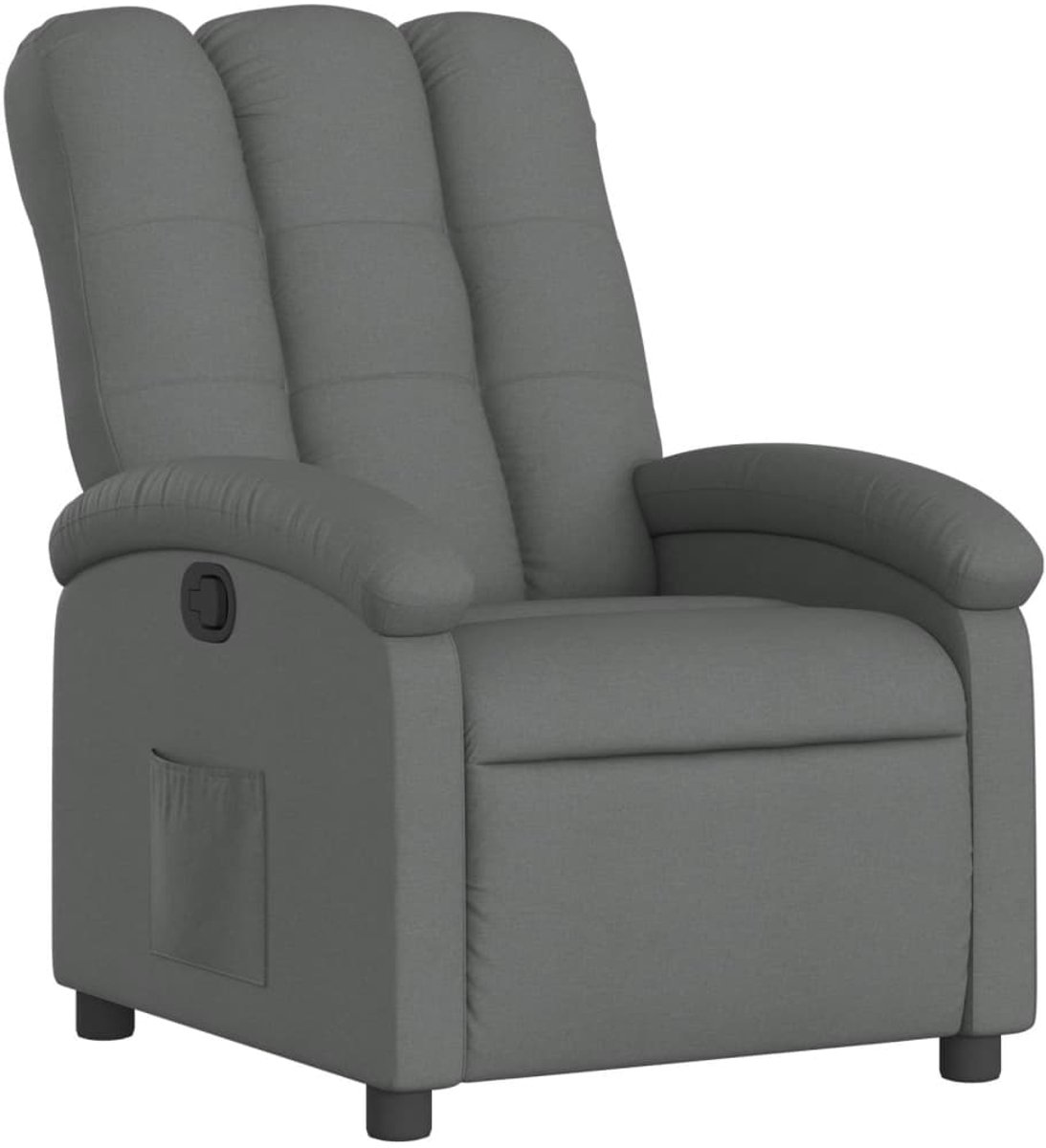 vidaXL Relaxfauteuil - Donkergrijze - Stof Donkergrijs