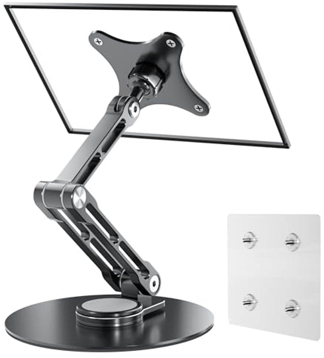 Verstelbare en Opvouwbare Tablet Stand voor Draagbare Monitoren tot 17,3 inch - VESA 75 mm Monitorhouder