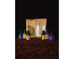 Georgie's Iced & Roasted - Proefpakket Koffiebonen en Cold Brew Koffie Proefpakket - 1x500g Brazil Koffiebonen, 1x500g Colombia Koffiebonen en 6x125ml (3 stuks Cold Brew Koffie) - Mix van Cold Drip Koffie en Premium RFA Koffiebonen