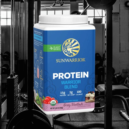 Sunwarrior Warrior Blend Organic (750g) Berry Shortcake - Eiwitten - Veganistisch eiwit — afbeelding 5