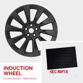 Tesla Model Y - Patch de réparation de jante Induction Wheel Armor Noir