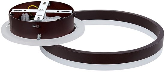 GLYDE - Plafonnier - Marron - Aluminium