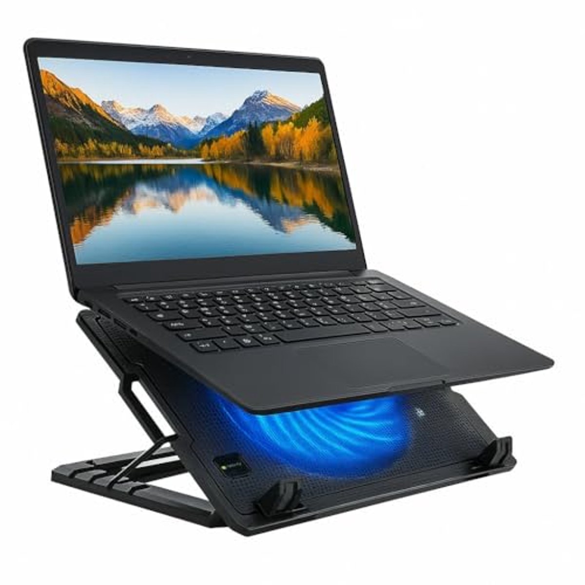 Notebookstandaard met Koelsysteem tot 17,3 inch - Ergonomisch en Verstelbaar