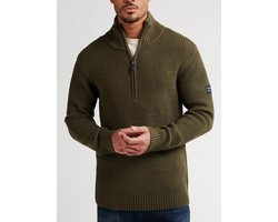 Petrol Industries - Half zip trui - Mannen - XXL - Army - Acryl - M-3050-KWC262