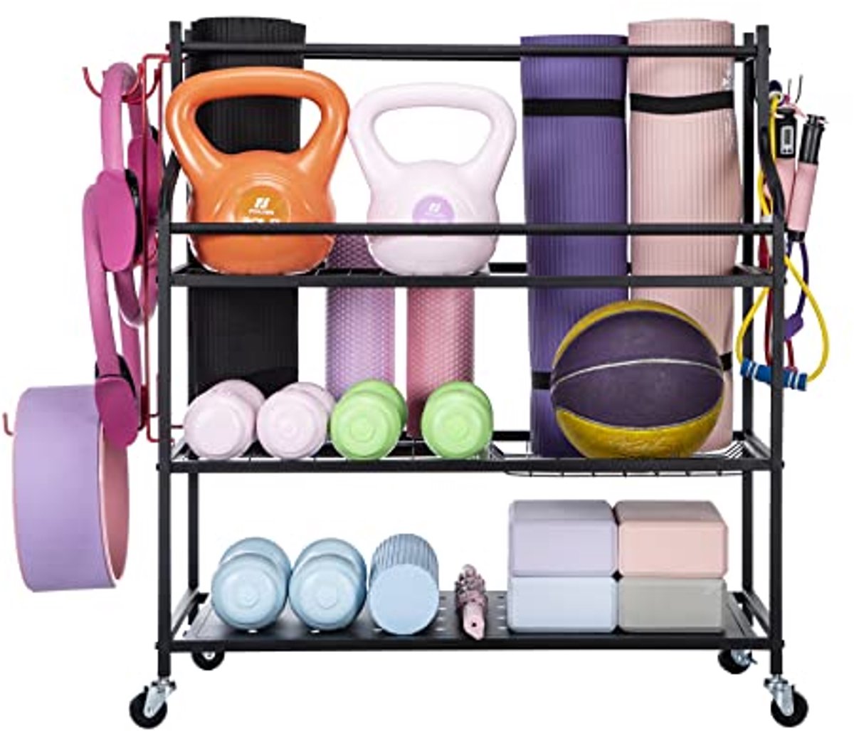 Yoga Mat Opbergrek voor Halters en Weerstandsbanden - Multi-use Gym Organizer
