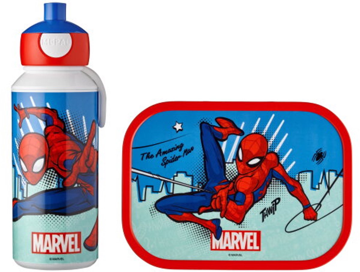 Bol.com Mepal Lunchset (pop-up fles & lunchbox) Campus - 400 + 750 ml - Broodtrommel en Drinkbeker voor kinderen - Bento box - P... aanbieding