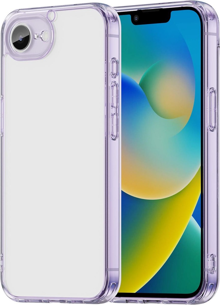 Hoesje geschikt voor Apple iPhone 17e/16e - Phonesta HybridAir Back Cover - Paars