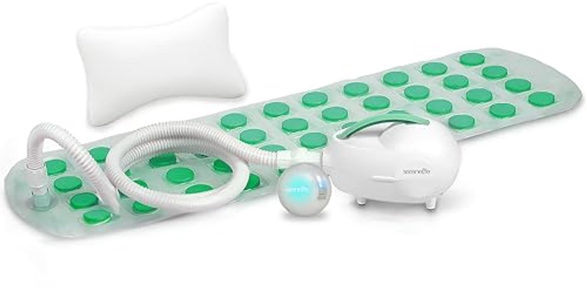 Verwarmd Bubbelbad Mat met LED Afstandsbediening voor Thuis Spa