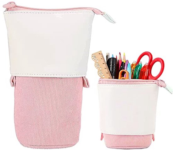 K-Pop Pennenetui Met 2 Ritsvakken – Hip Etui Voor School, Werk Of Onderweg – 19x10x5 Cm – Cadeau Voor Fans