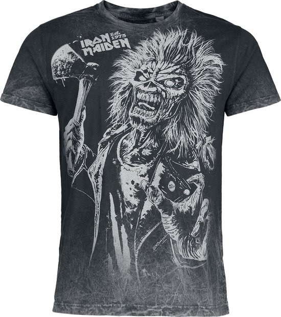 Iron Maiden Eddie Heren T-shirt - grijs - 4XL